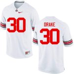 NCAA Ohio State Buckeyes Men's #30 Jared Drake White Nike Football College Jersey UEY8445JL
